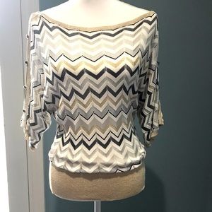 Gorgeous White House Black Market Metallic Sweater